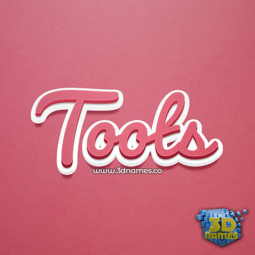 toots in Red Scribble style - 3D name wallpaper