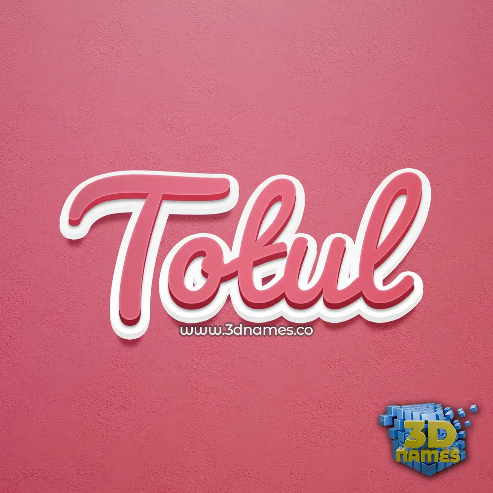 totul in Red Scribble style - 3D name wallpaper