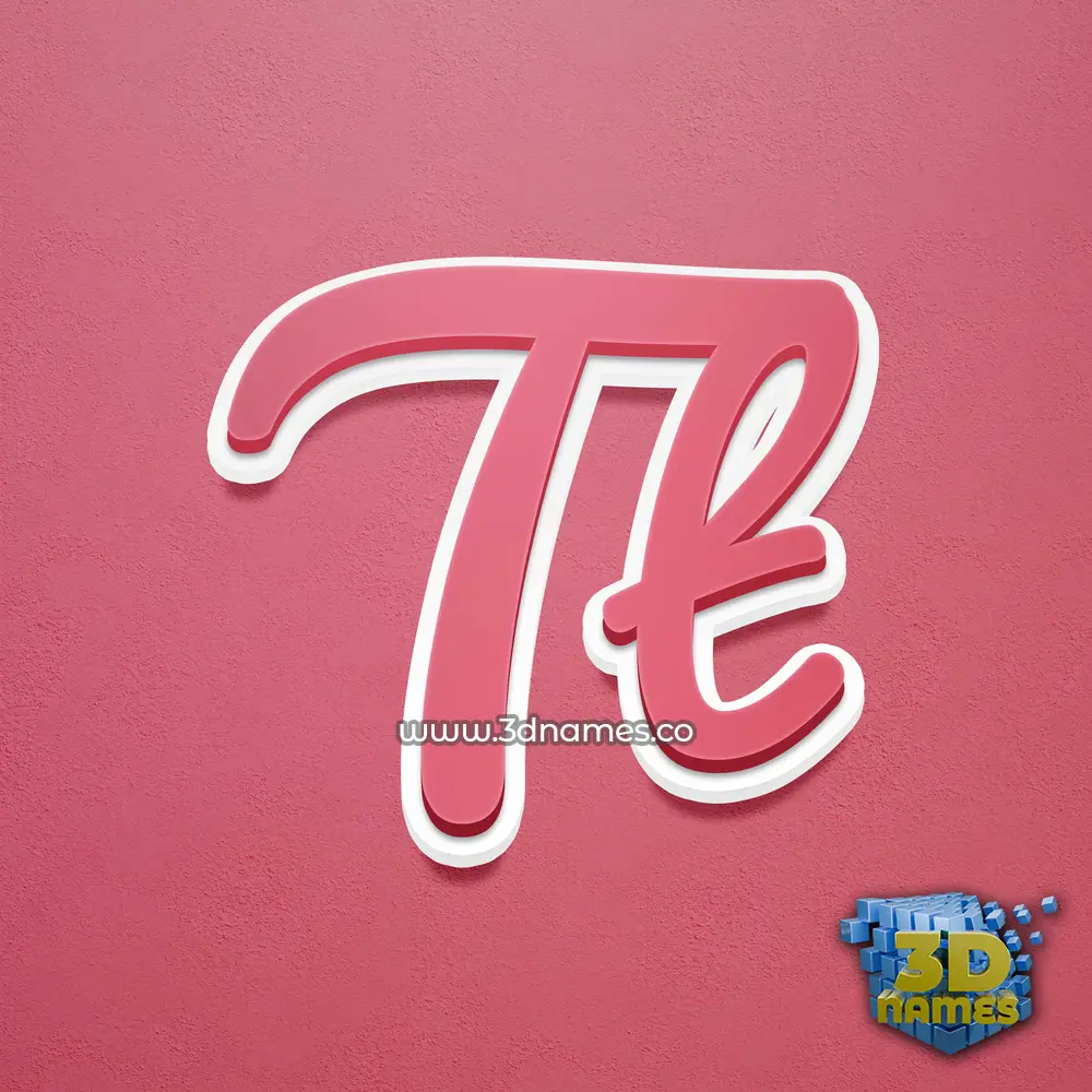 tt in Red Scribble style - 3D name wallpaper