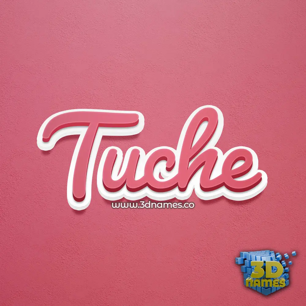 tuche in Red Scribble style - 3D name wallpaper