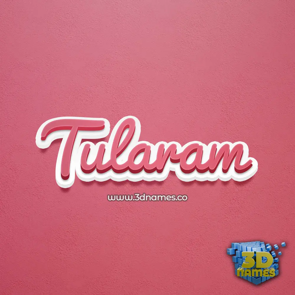 tularam in Red Scribble style - 3D name wallpaper