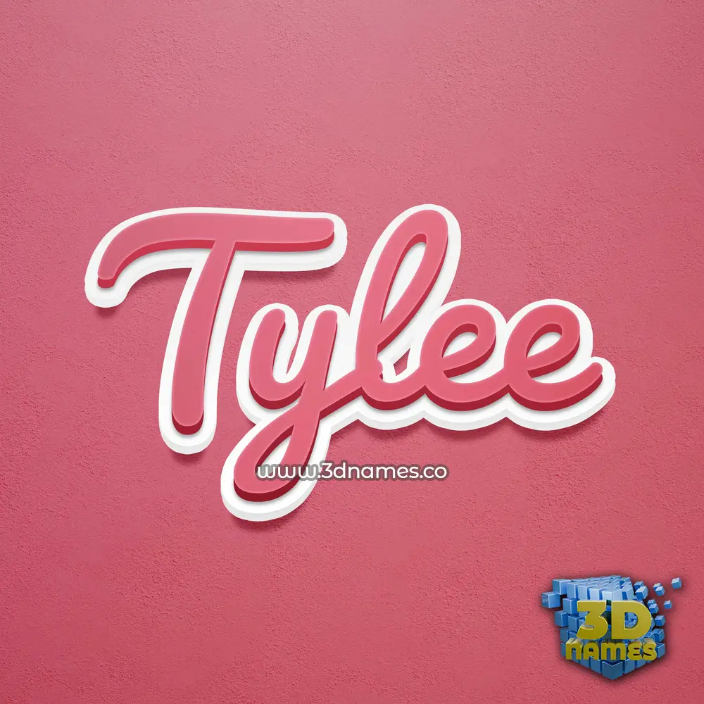 tylee in Red Scribble style - 3D name wallpaper