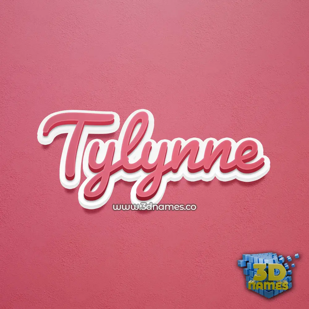 tylynne in Red Scribble style - 3D name wallpaper