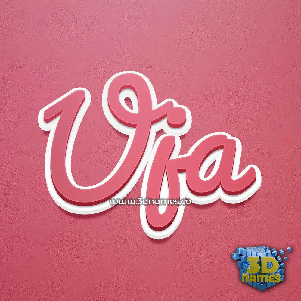uja in Red Scribble style - 3D name wallpaper