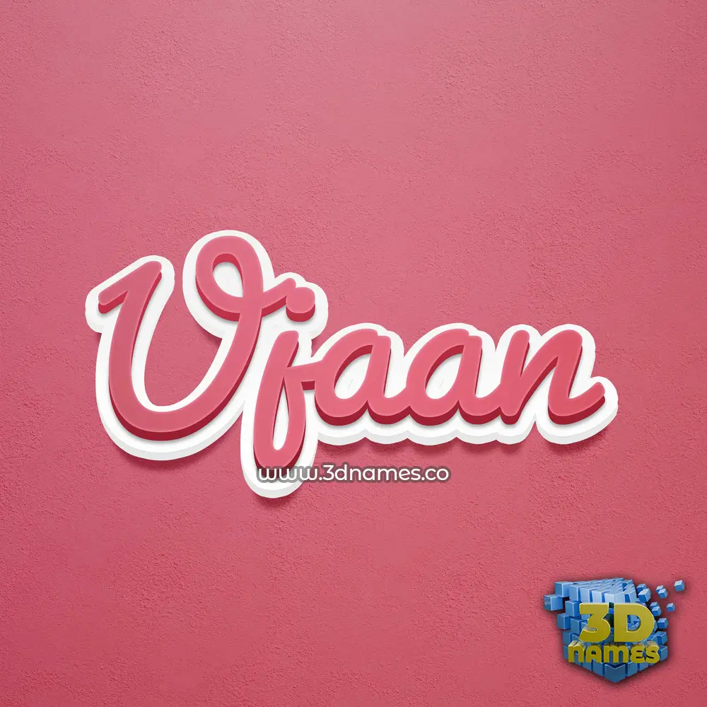 ujaan in Red Scribble style - 3D name wallpaper