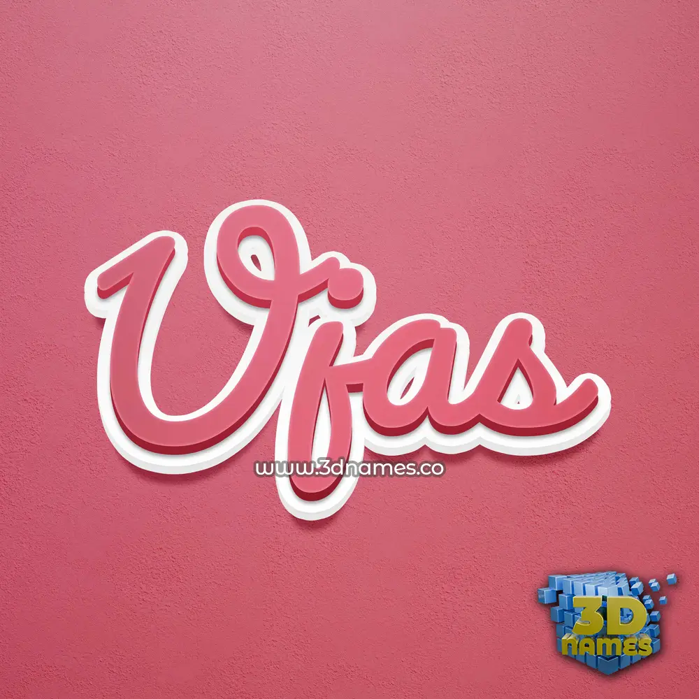 ujas in Red Scribble style - 3D name wallpaper