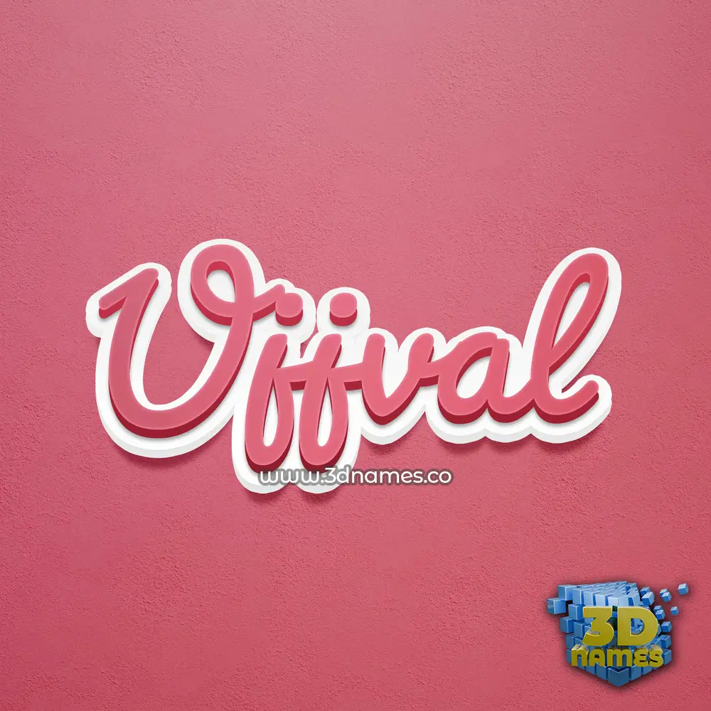 ujjval in Red Scribble style - 3D name wallpaper