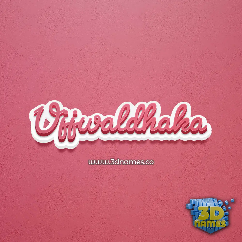 ujjwaldhaka in Red Scribble style - 3D name wallpaper