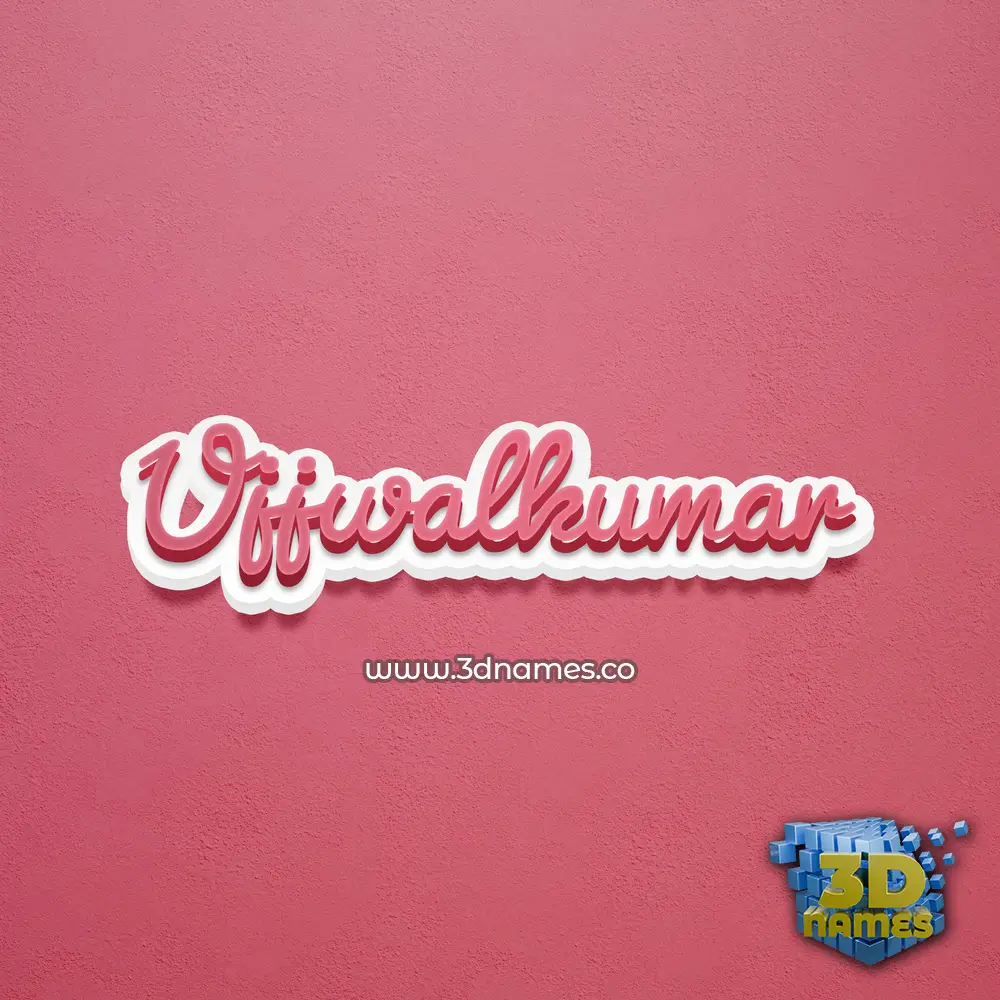 ujjwalkumar in Red Scribble style - 3D name wallpaper