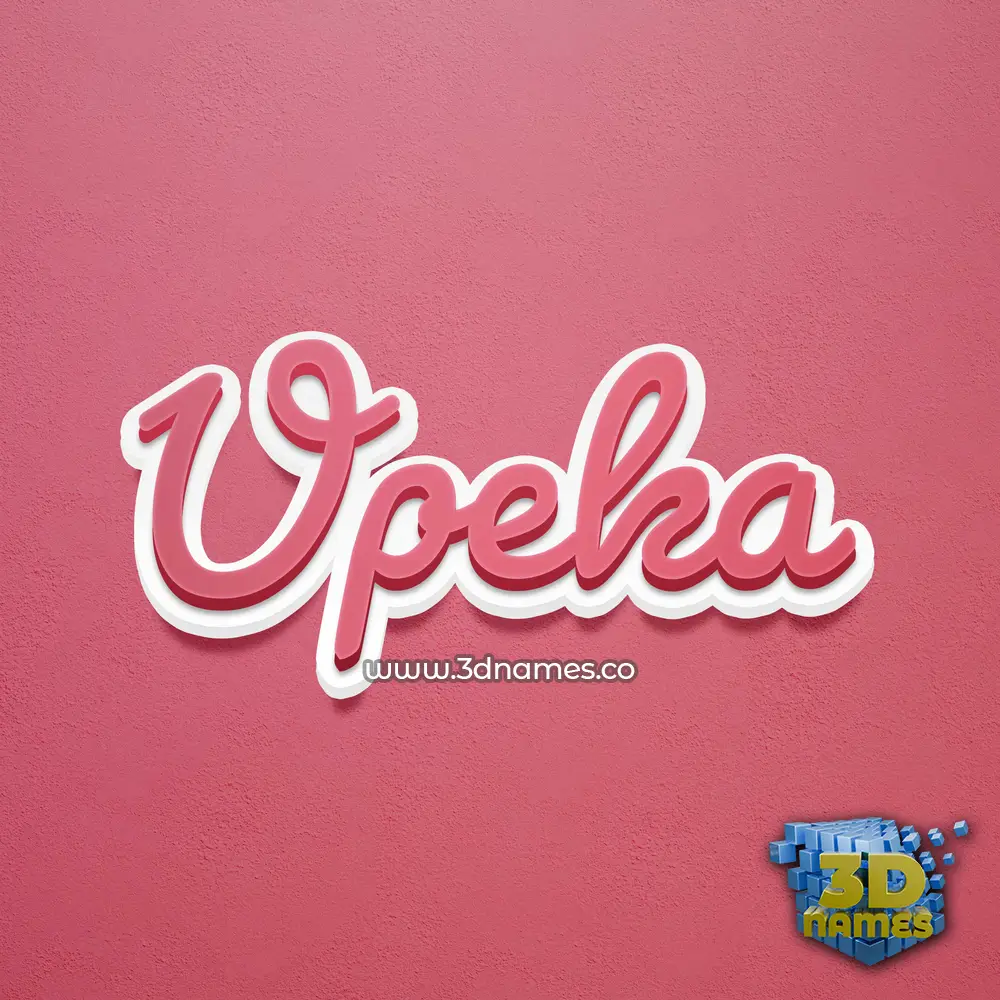 upeka in Red Scribble style - 3D name wallpaper