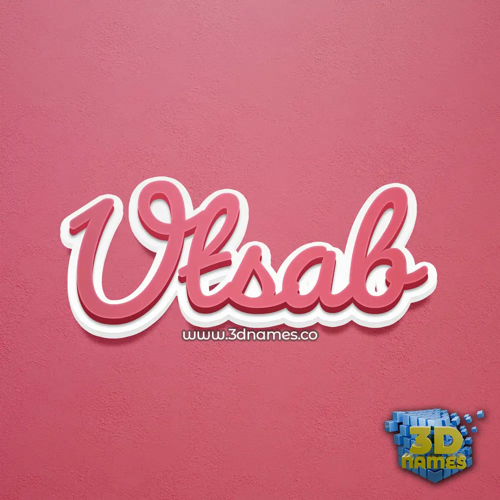 utsab in Red Scribble style - 3D name wallpaper