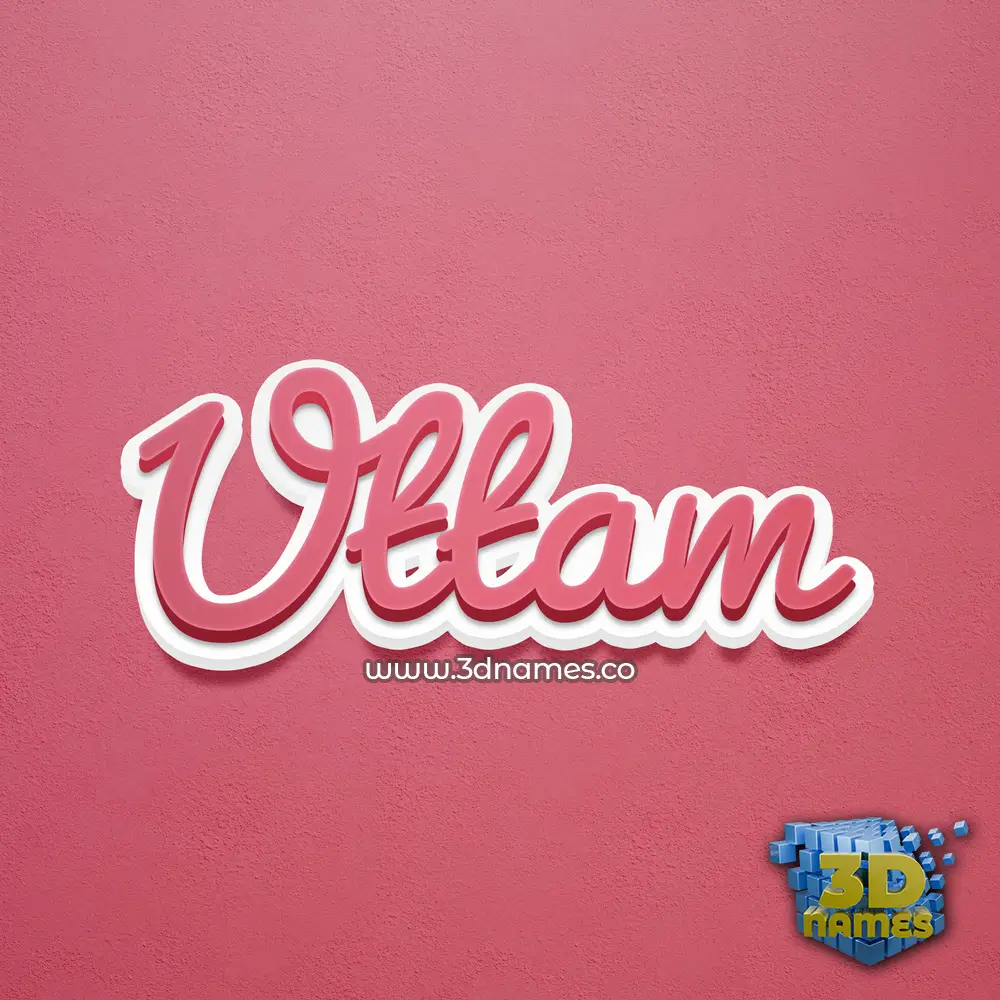 uttam in Red Scribble style - 3D name wallpaper