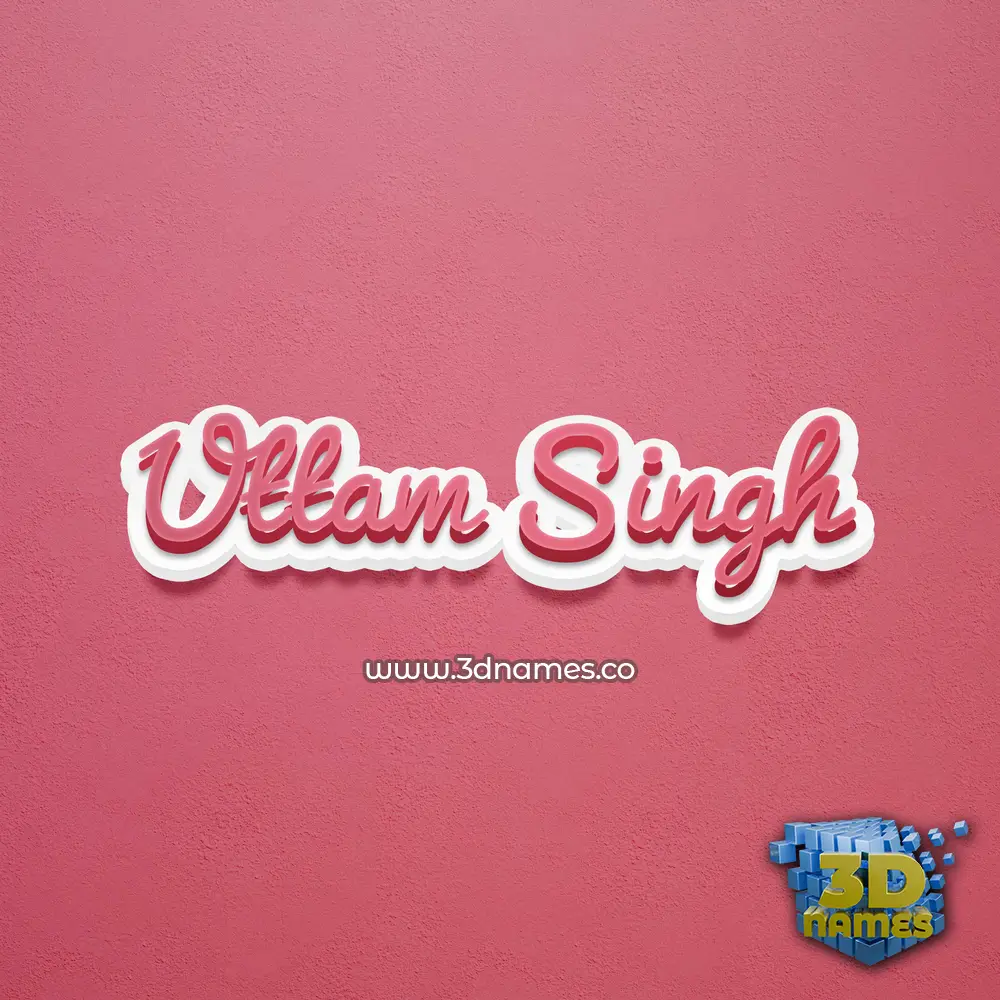 uttam singh in Red Scribble style - 3D name wallpaper