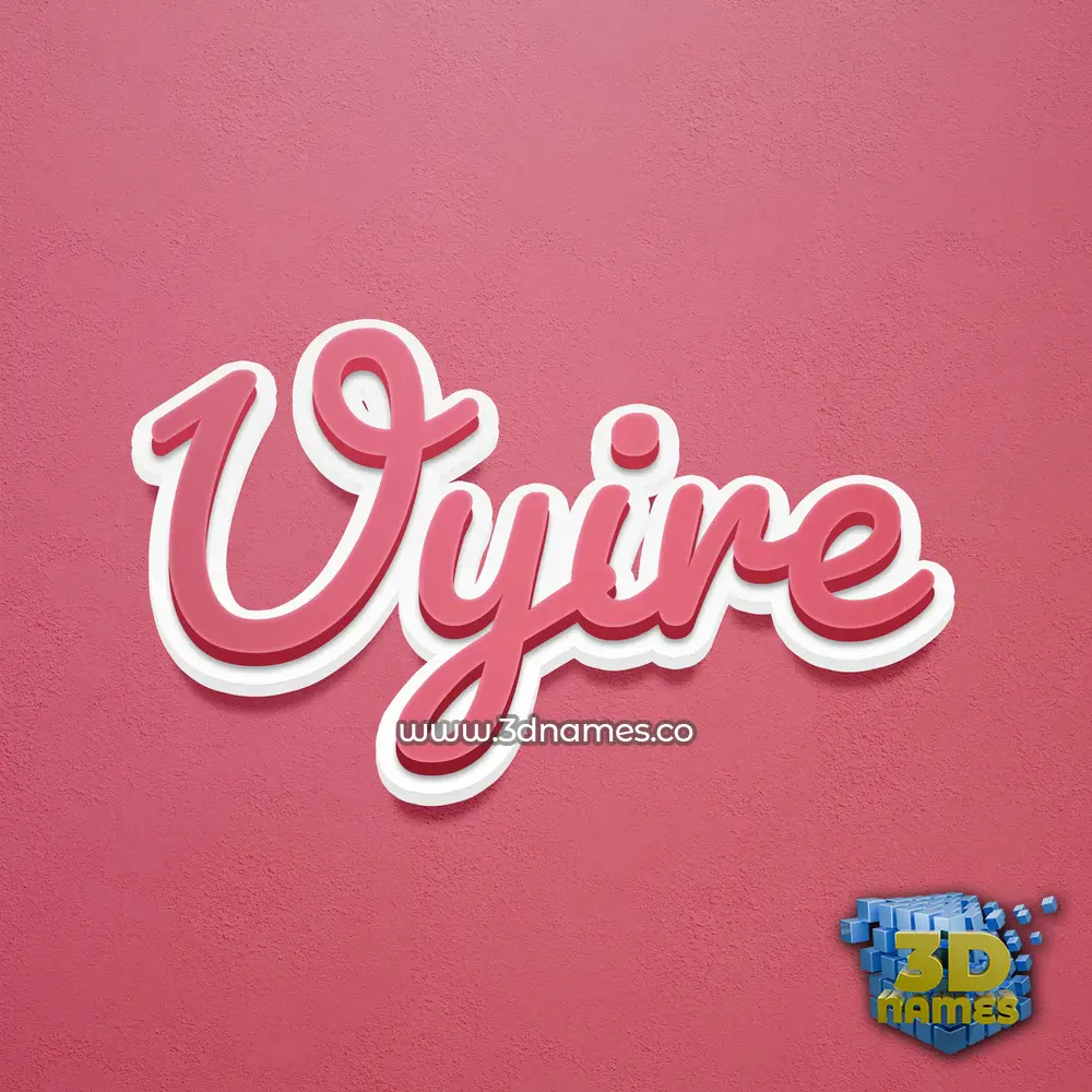 uyire in Red Scribble style - 3D name wallpaper