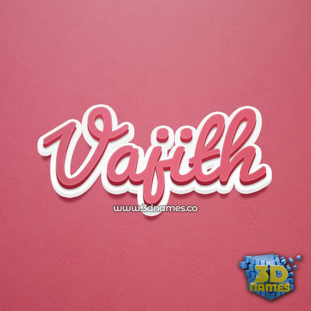 vajith in Red Scribble style - 3D name wallpaper