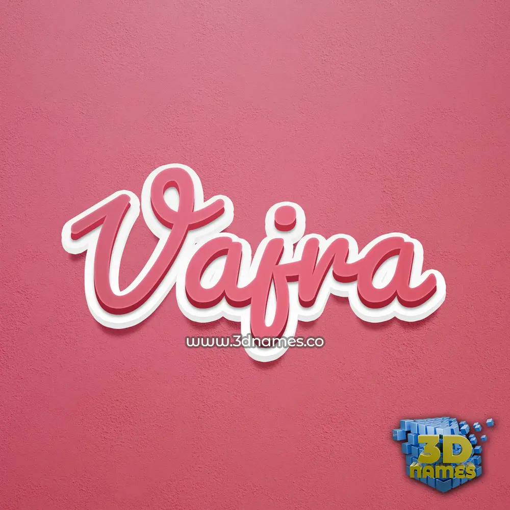 vajra in Red Scribble style - 3D name wallpaper
