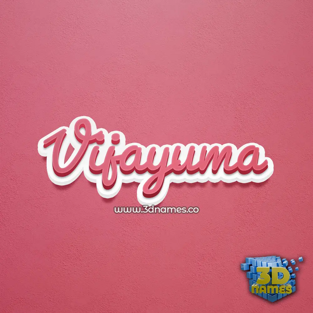 vijayuma in Red Scribble style - 3D name wallpaper