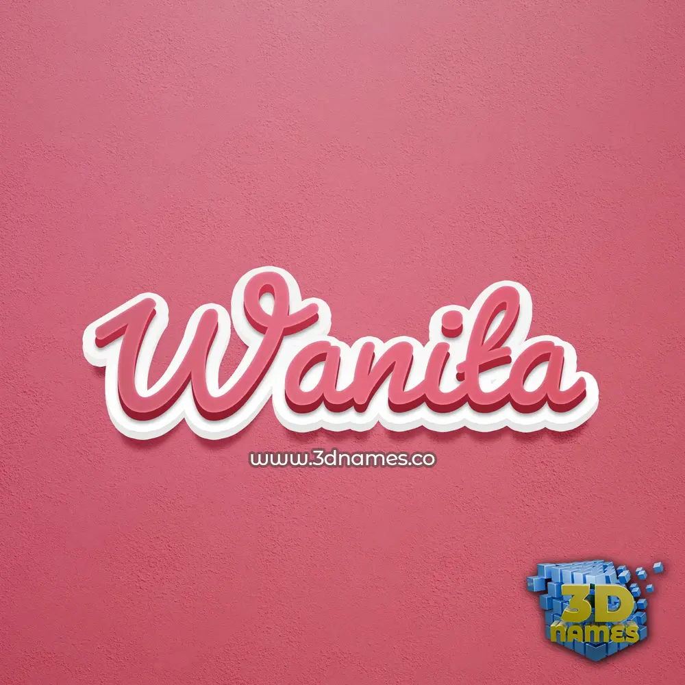 wanita in Red Scribble style - 3D name wallpaper