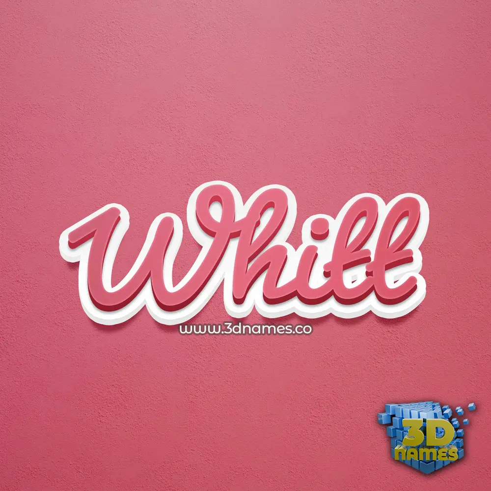 whitt in Red Scribble style - 3D name wallpaper