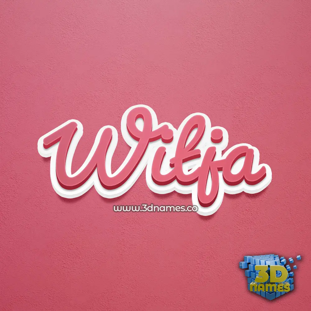 witja in Red Scribble style - 3D name wallpaper