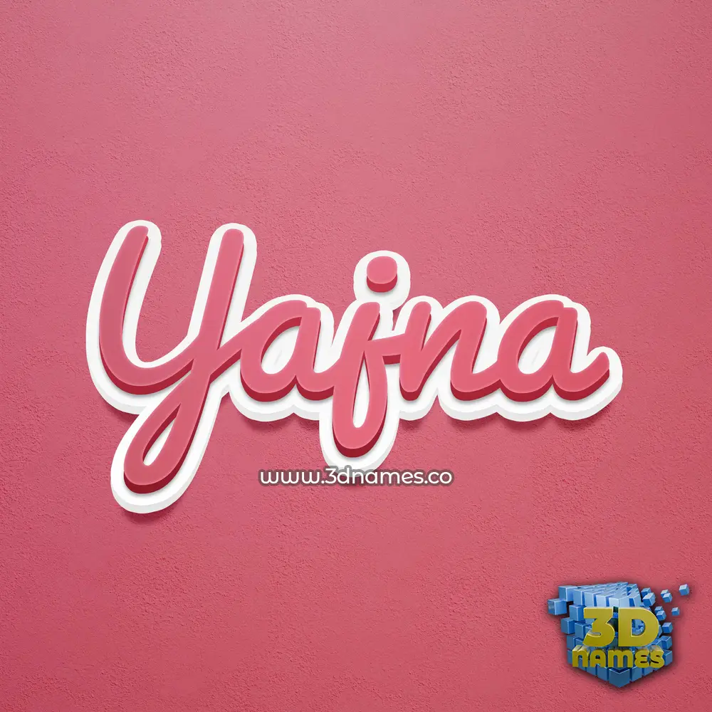 yajna in Red Scribble style - 3D name wallpaper