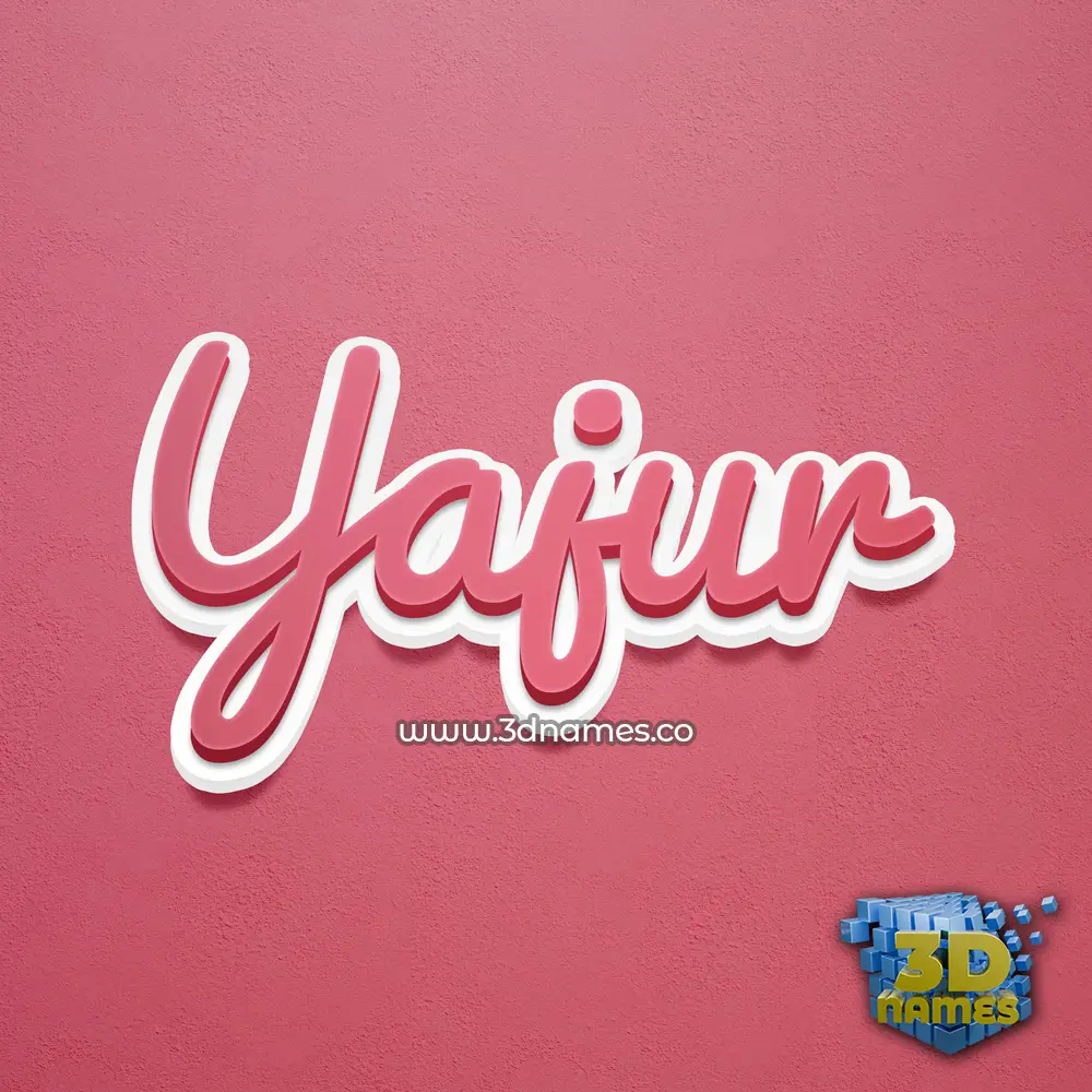 yajur in Red Scribble style - 3D name wallpaper