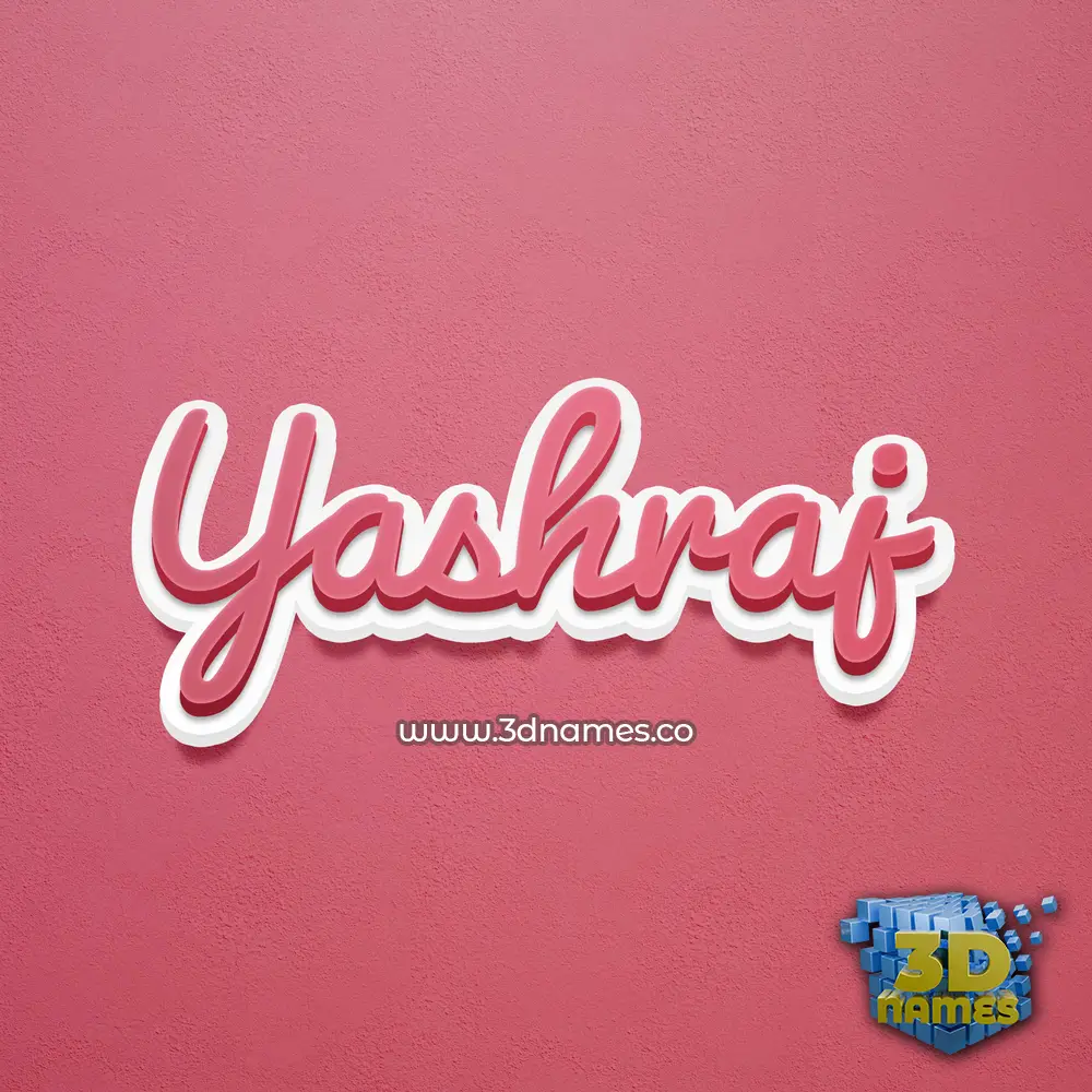 yashraj in Red Scribble style - 3D name wallpaper