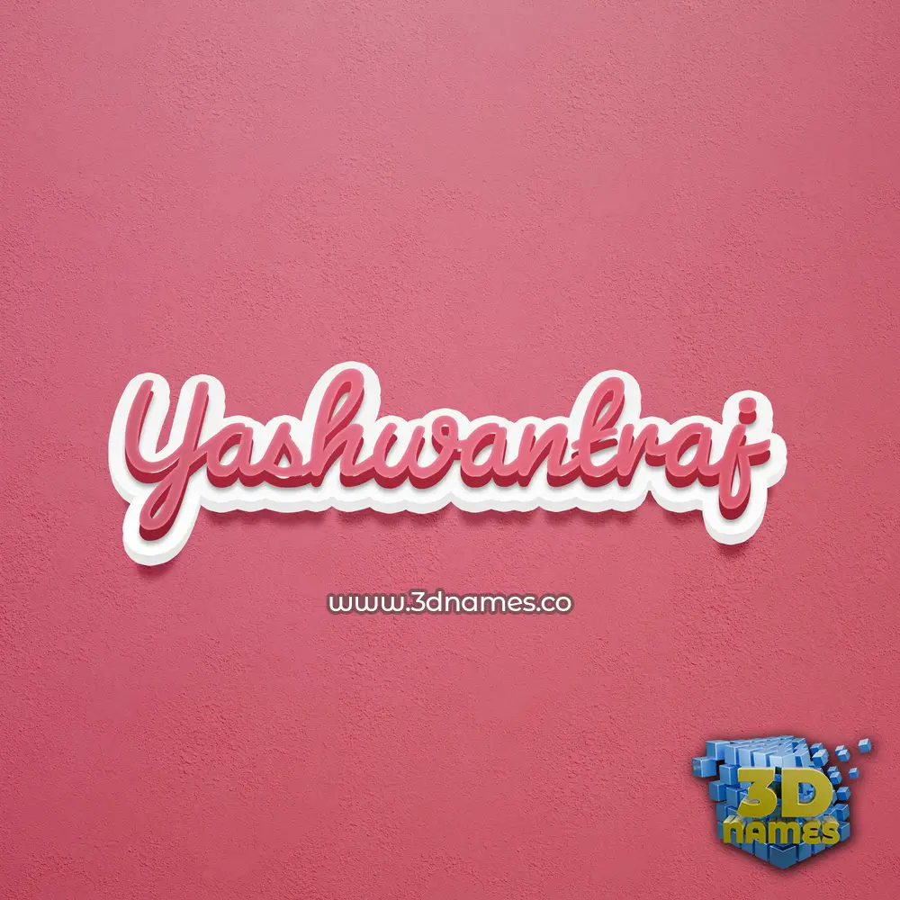 yashwantraj in Red Scribble style - 3D name wallpaper