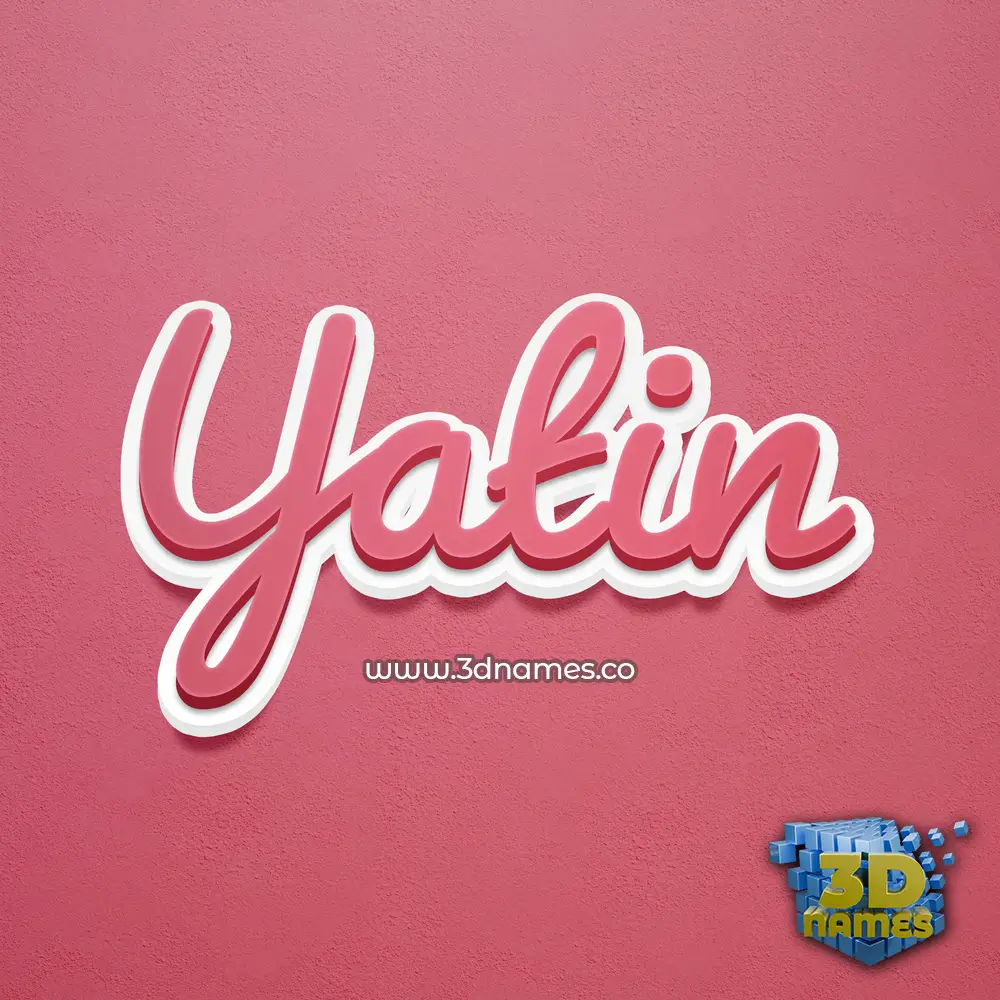 yatin in Red Scribble style - 3D name wallpaper