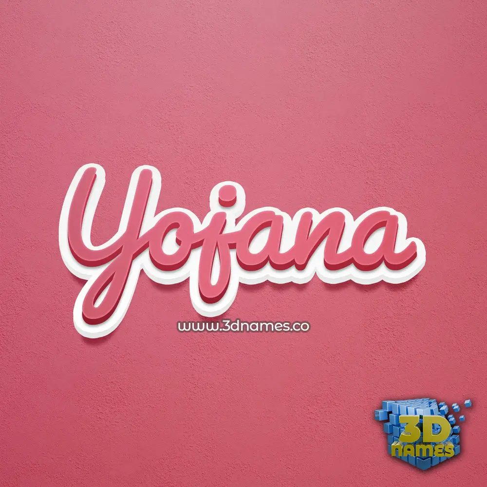 yojana in Red Scribble style - 3D name wallpaper