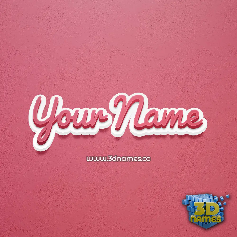 your name in Red Scribble style - 3D name wallpaper