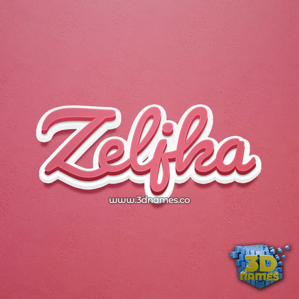 zeljka in Red Scribble style - 3D name wallpaper