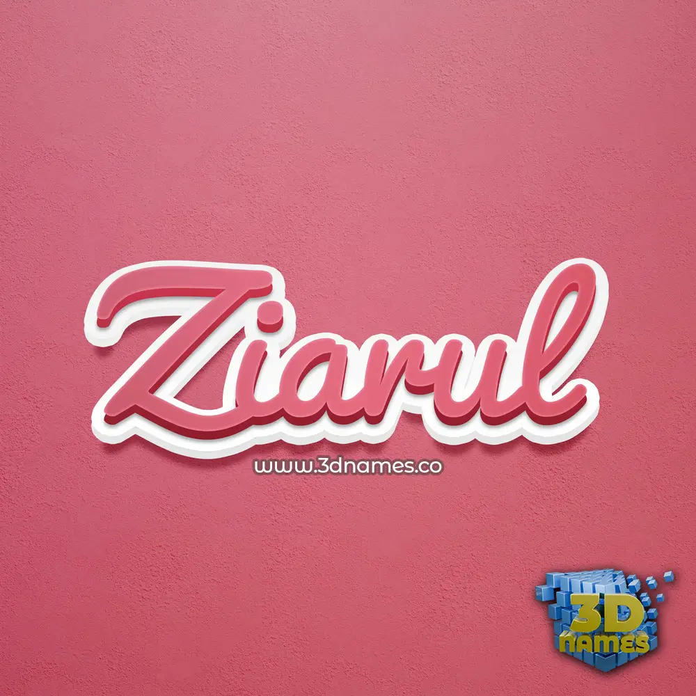 ziarul in Red Scribble style - 3D name wallpaper