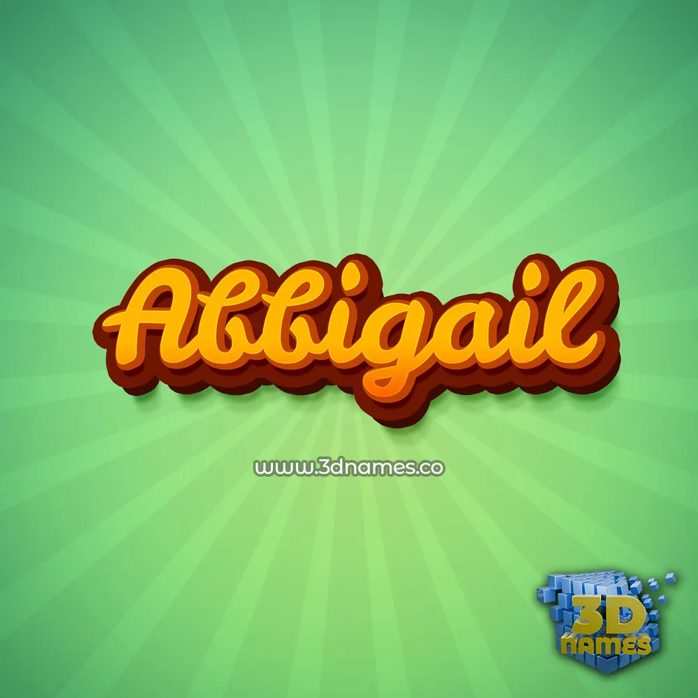 abbigail in Green Rays style - 3D name wallpaper