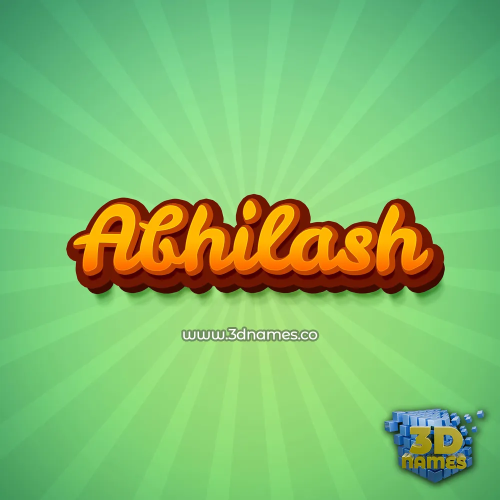 abhilash in Green Rays style - 3D name wallpaper