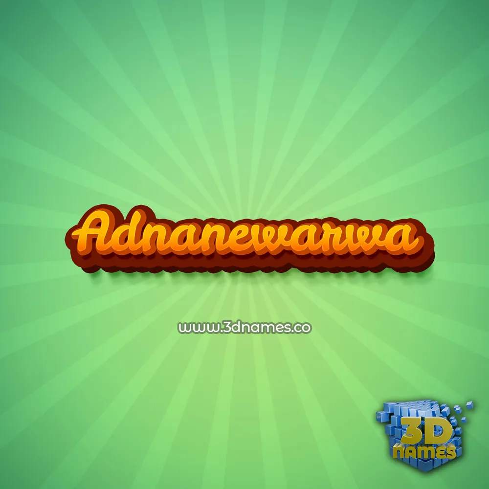 adnanewarwa in Green Rays style - 3D name wallpaper