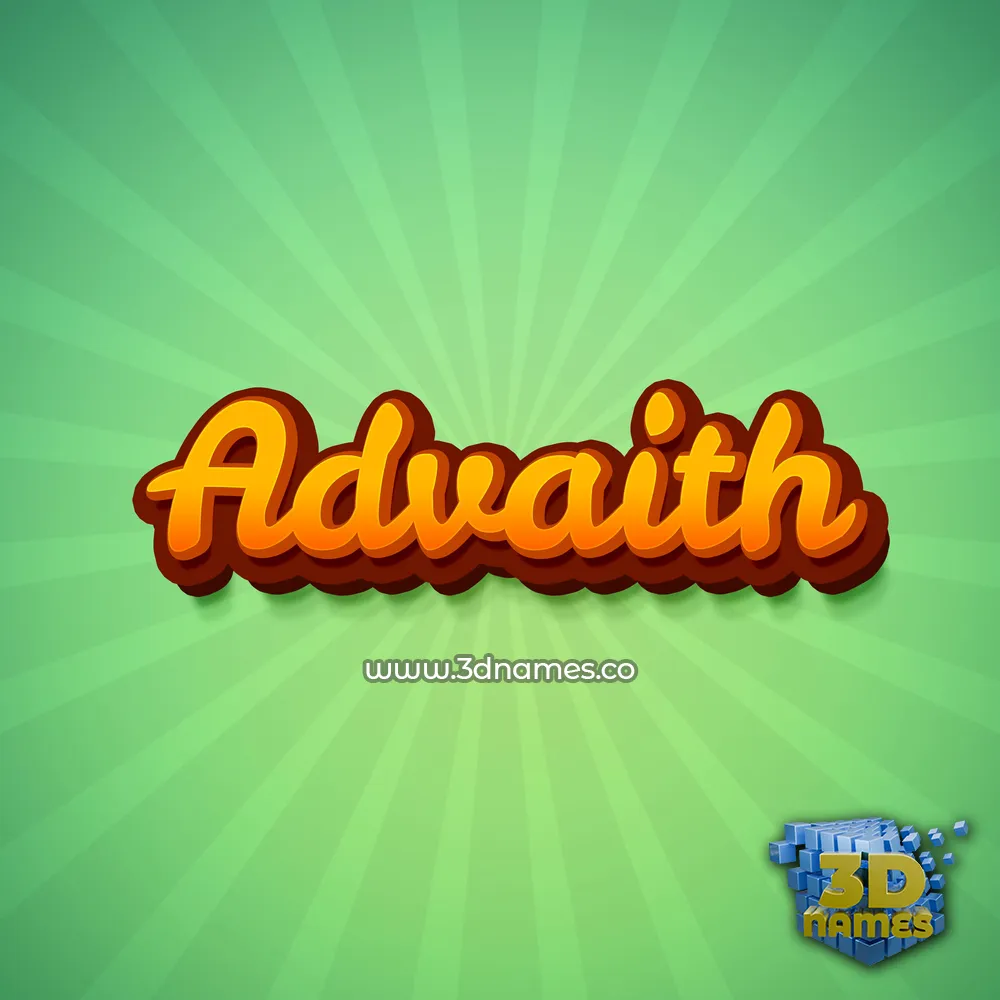 advaith in Green Rays style - 3D name wallpaper