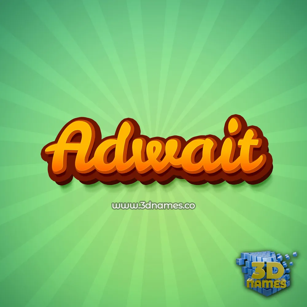 adwait in Green Rays style - 3D name wallpaper