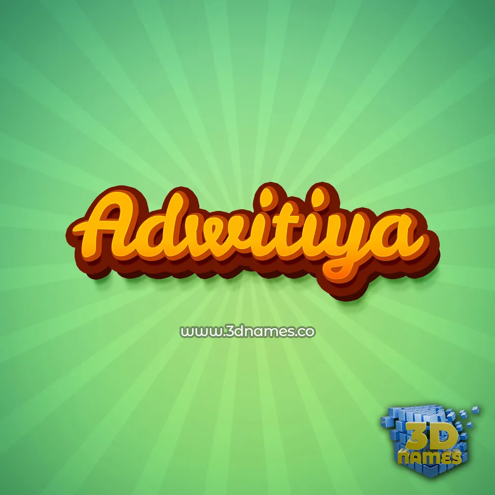 adwitiya in Green Rays style - 3D name wallpaper