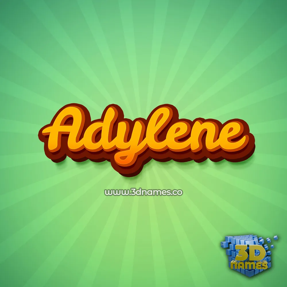 adylene in Green Rays style - 3D name wallpaper