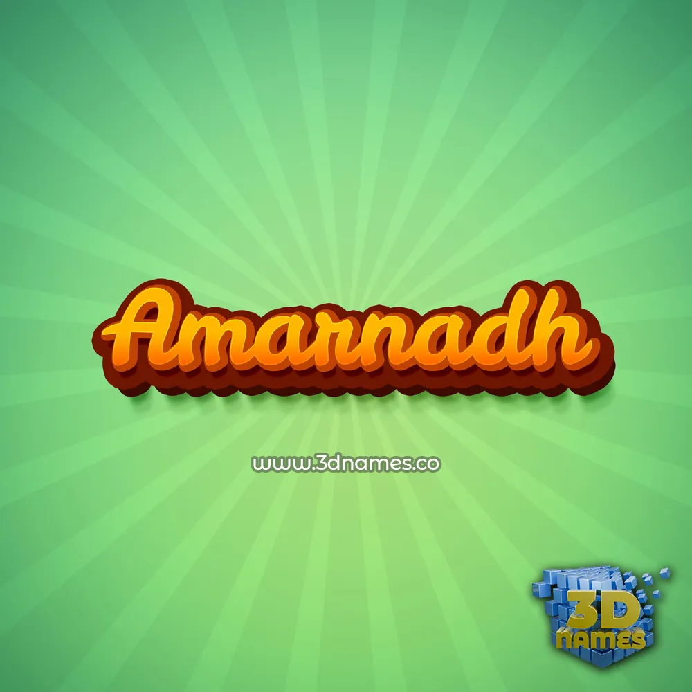 amarnadh in Green Rays style - 3D name wallpaper