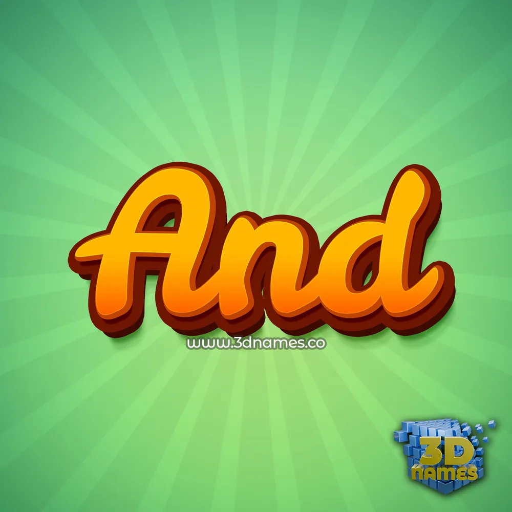 and in Green Rays style - 3D name wallpaper