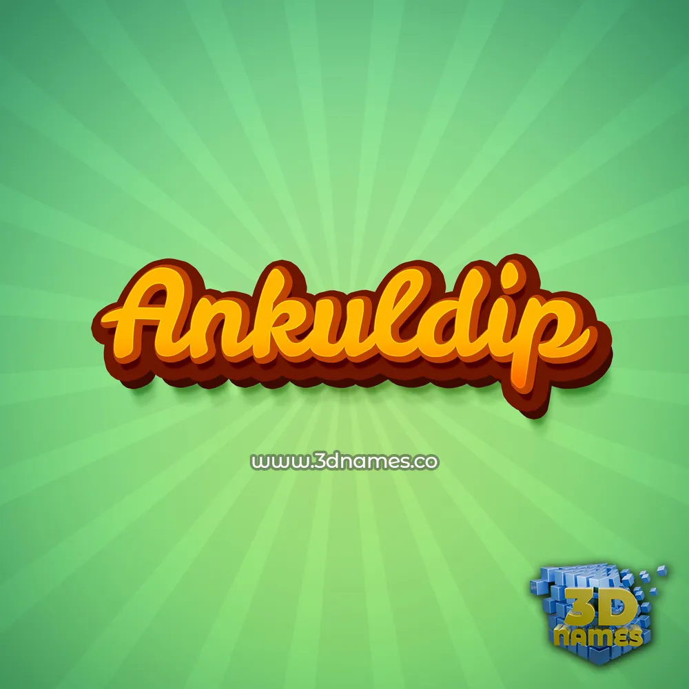 ankuldip in Green Rays style - 3D name wallpaper
