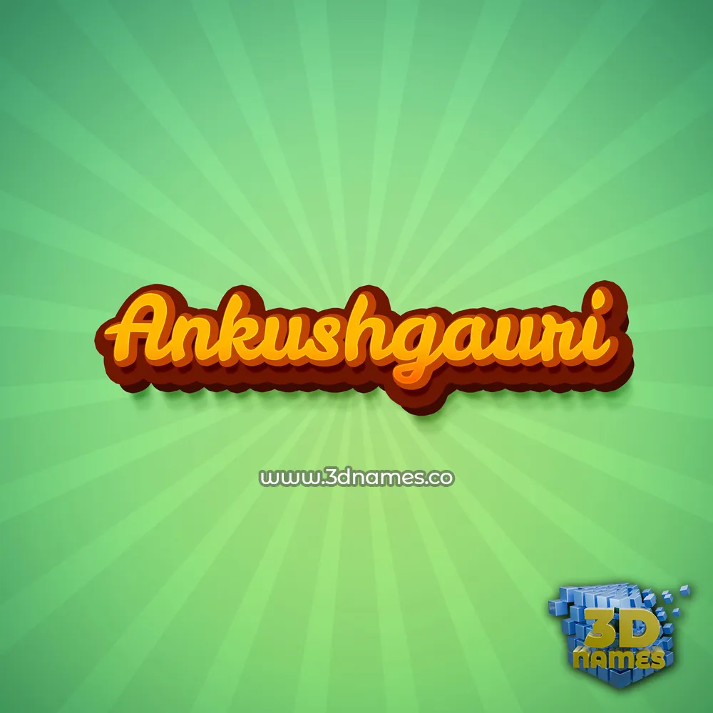 ankushgauri in Green Rays style - 3D name wallpaper
