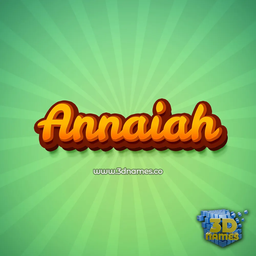 annaiah in Green Rays style - 3D name wallpaper
