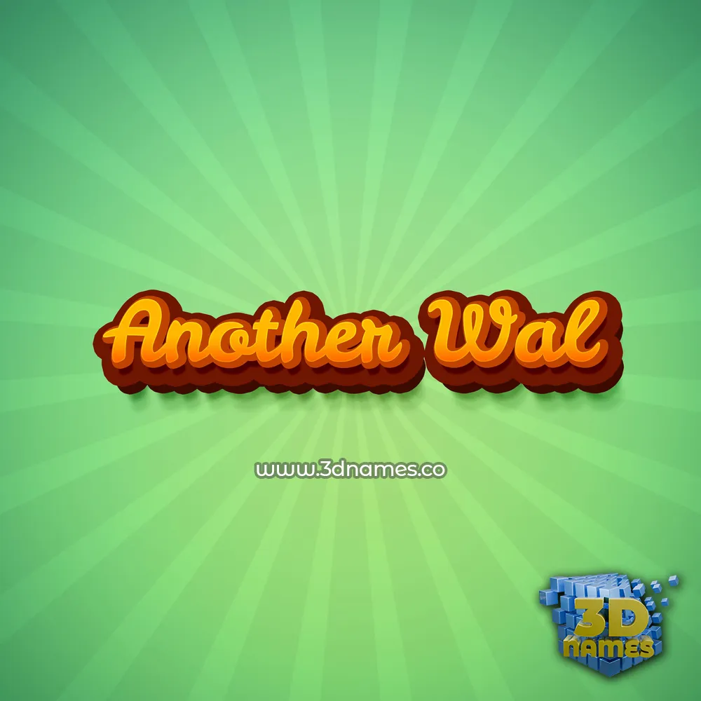 another wal in Green Rays style - 3D name wallpaper