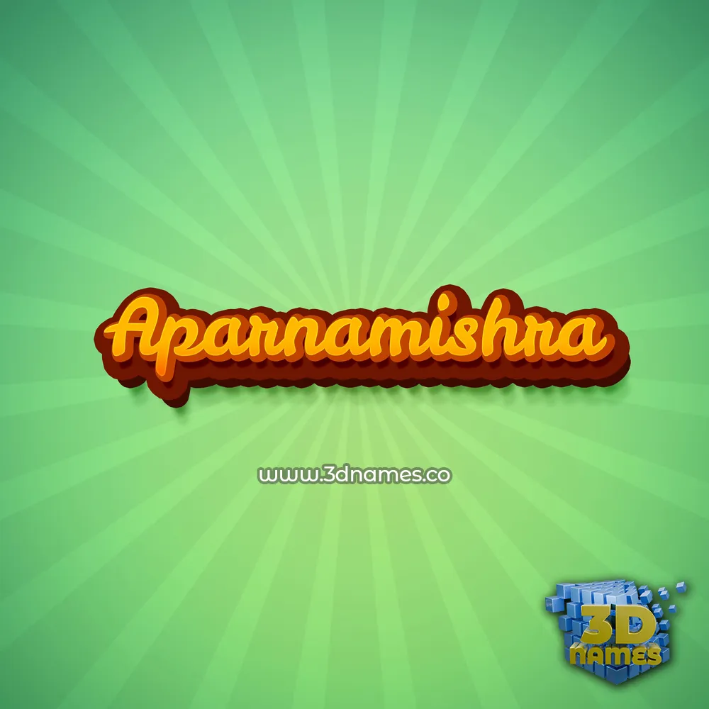 aparnamishra in Green Rays style - 3D name wallpaper