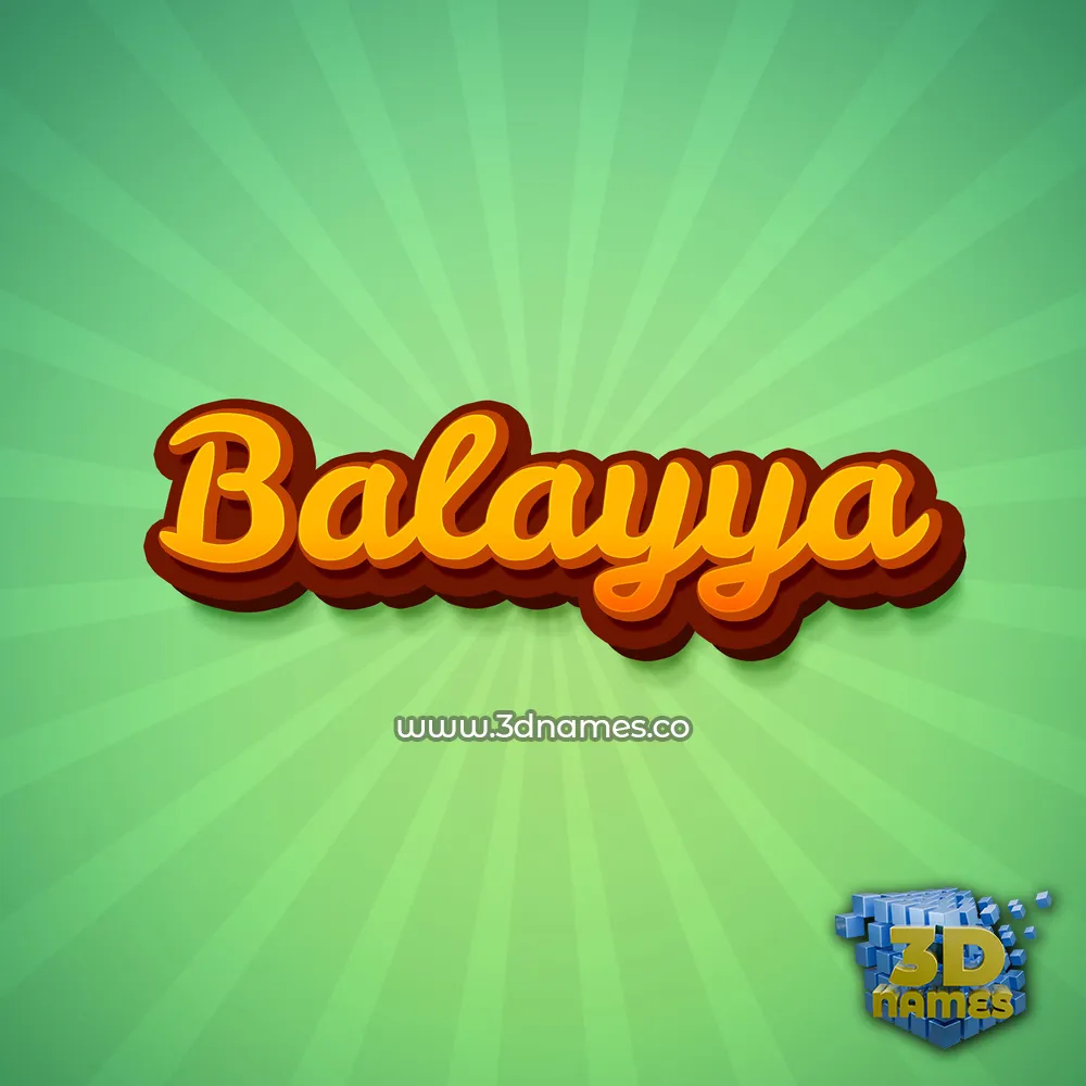 balayya in Green Rays style - 3D name wallpaper
