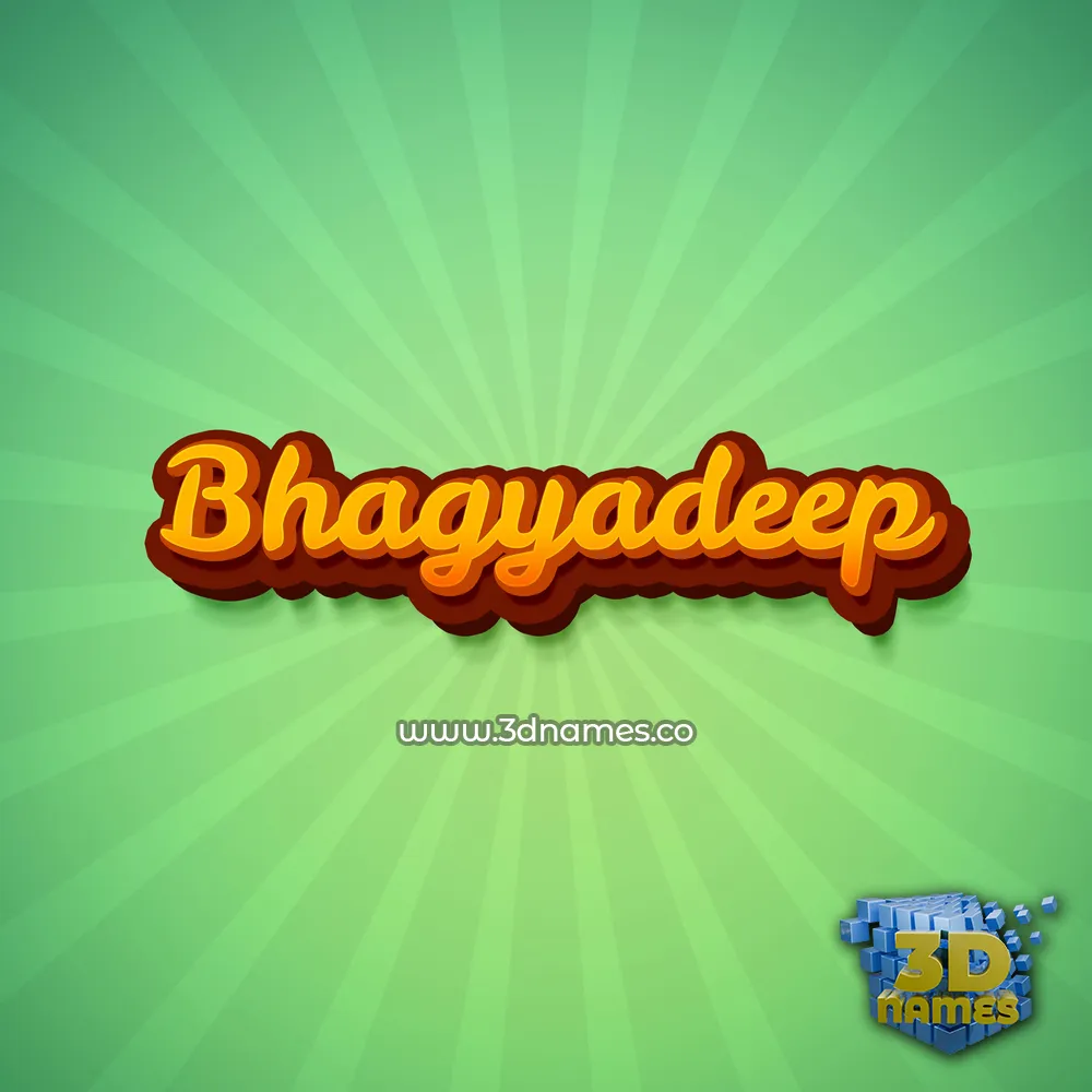 bhagyadeep in Green Rays style - 3D name wallpaper