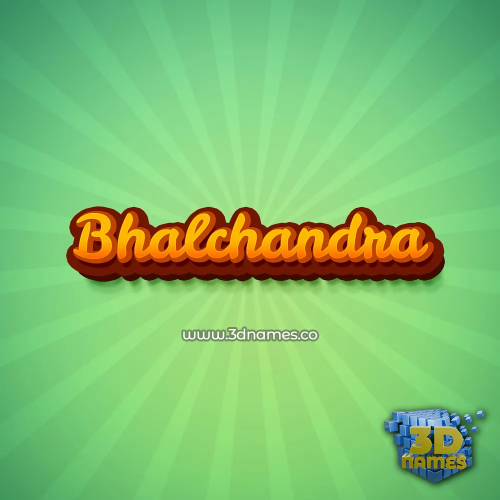 bhalchandra in Green Rays style - 3D name wallpaper